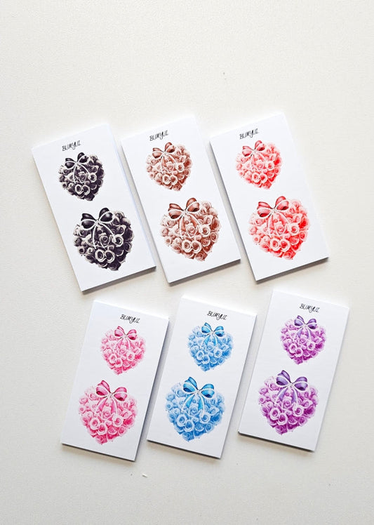 [BUMYUL] Rose Heart Object Paper