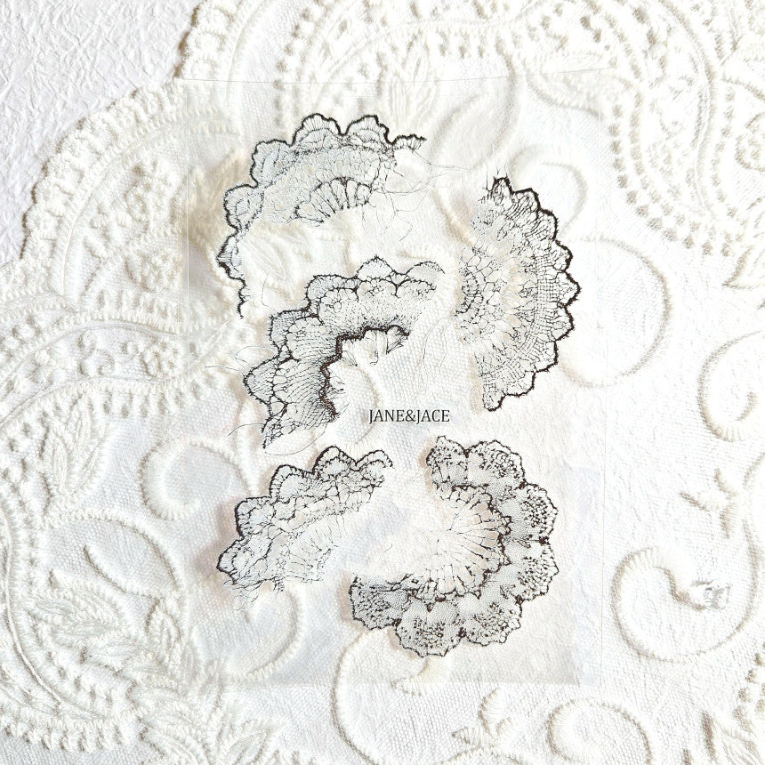 [Jane&Jace] Tone Lace Doily PET Sticker