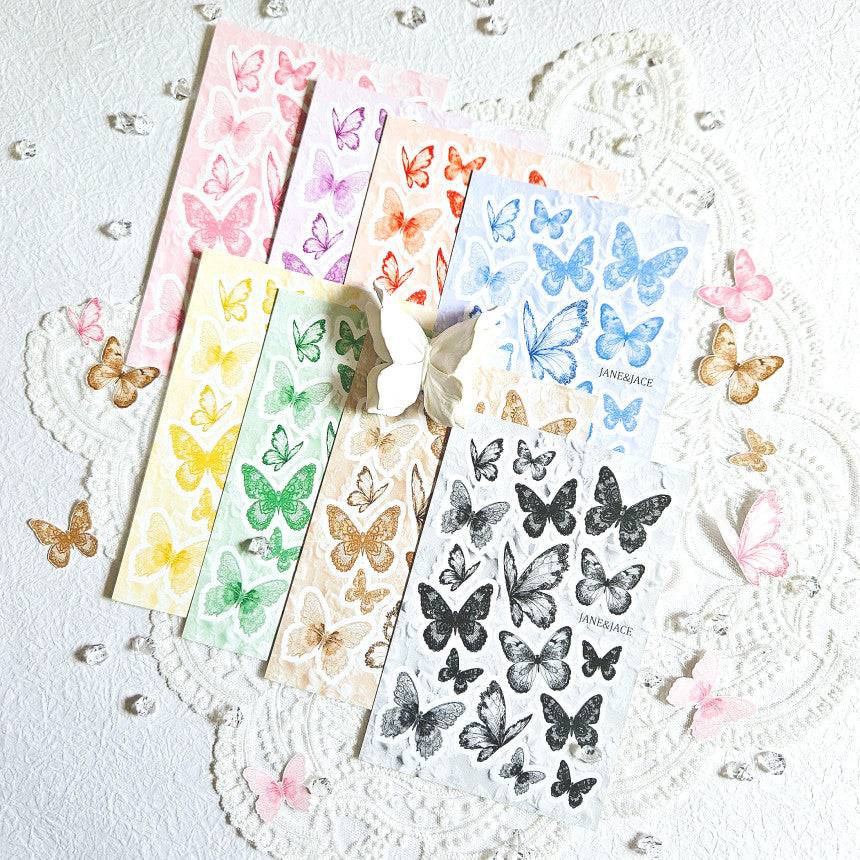[Jane&Jace] Romantic Lace Butterfly Paper