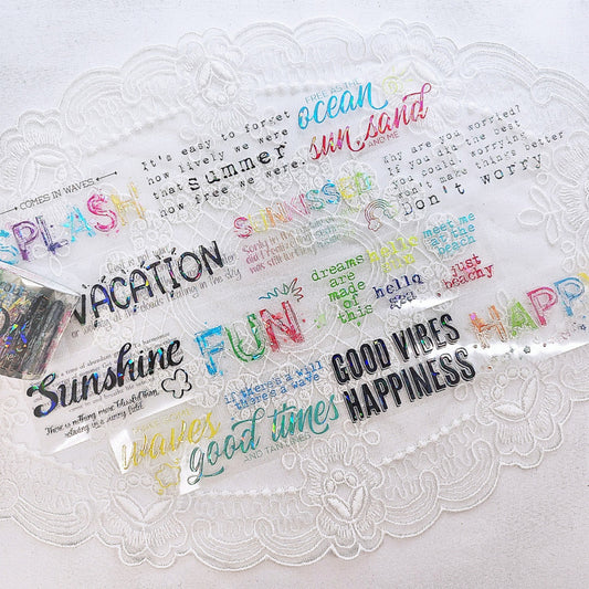 [DOA SHOP] Sunshine Lettering PET Masking Tape