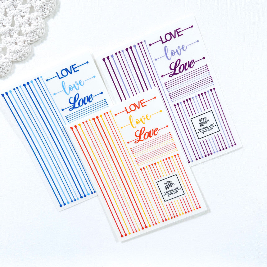 [Kind YumYum Store] Border Line Sticker