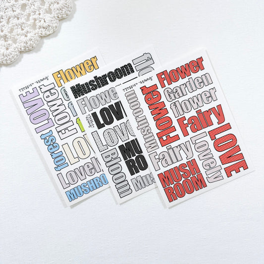 [Kind YumYum Store] Dot lettering paper sticker