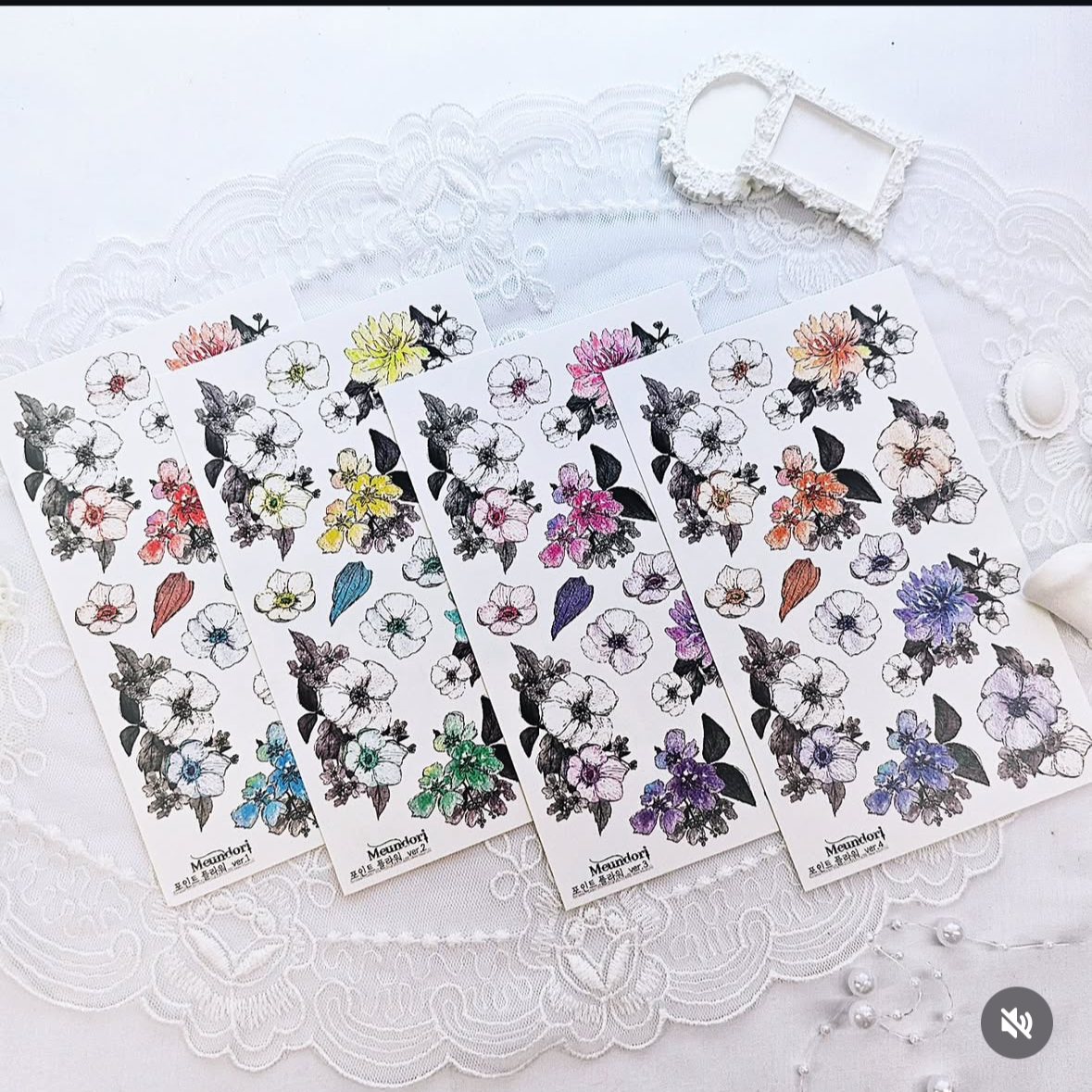 [DOA SHOP] Point Flower Sticker