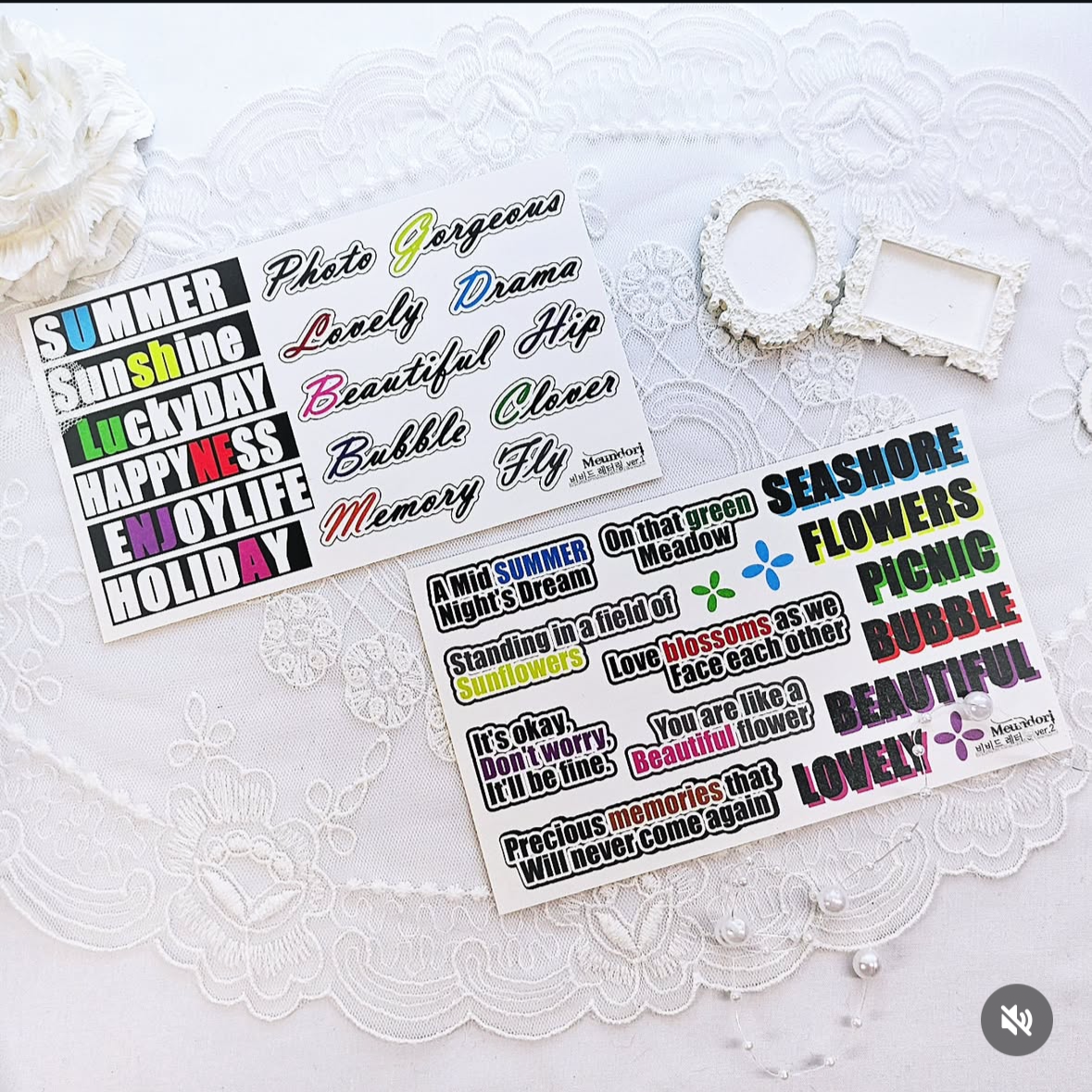 [DOA SHOP] Vivid Lettering Sticker