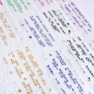 [DOA SHOP]Typography cutting masking tape4