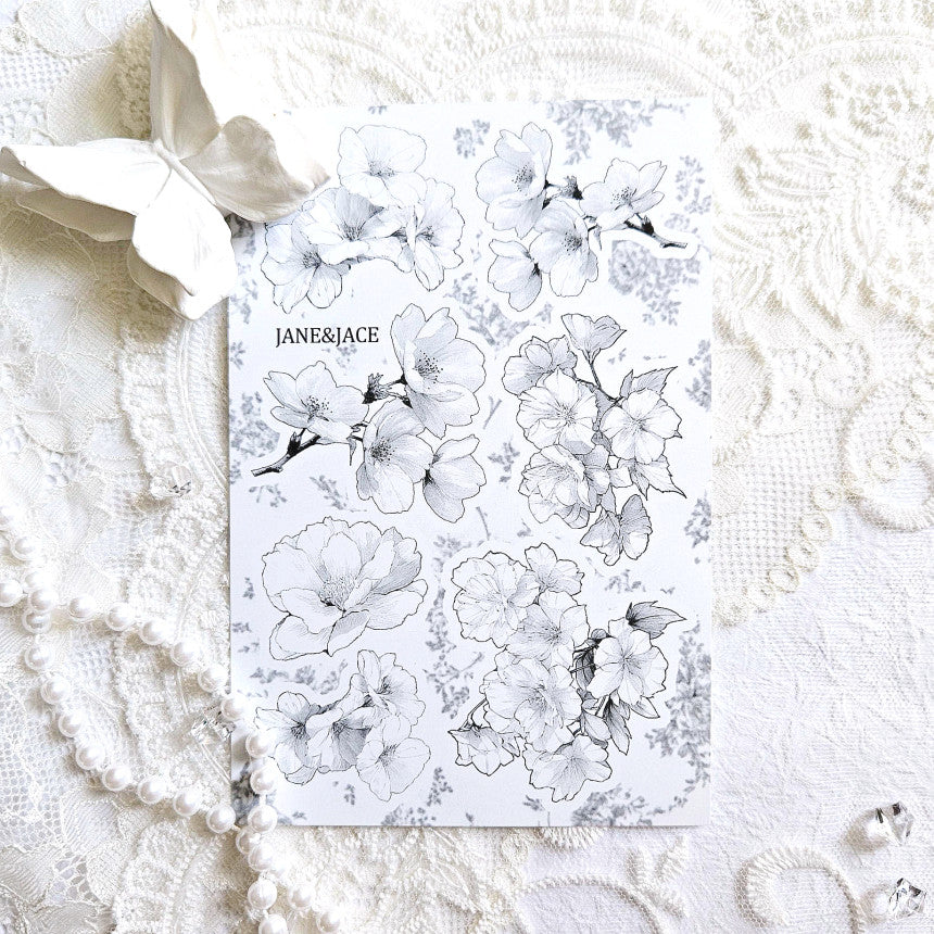 [Jane&Jace] Gentique Mono Flower Paper