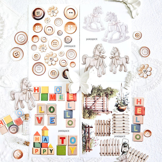 [Jane&Jace] Wood Doy Deco Paper 200g