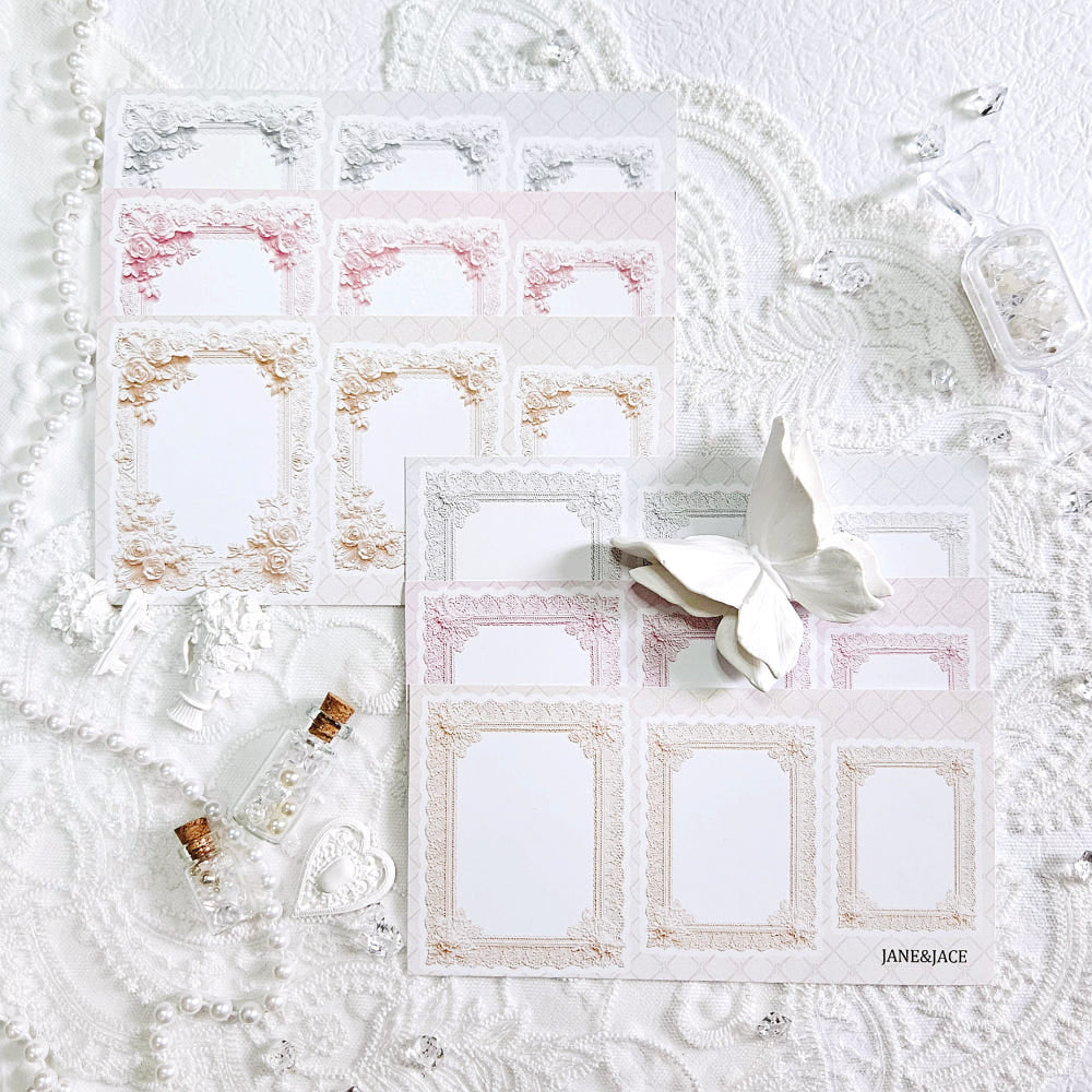 [Jane&Jace] Antique Square Lace Paper