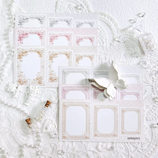 [Jane&Jace] Antique Square Lace Paper