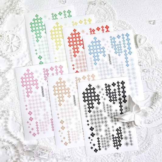 [Jane&Jace] Cutie Flower Deco PET Sticker