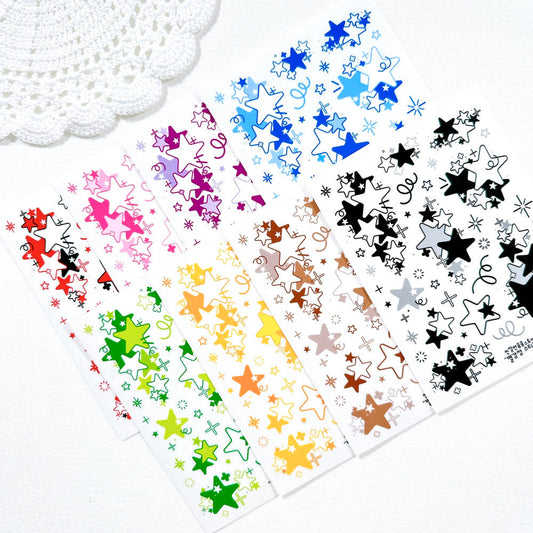 [Kind YumYum Store] Star decoration transparent sticker