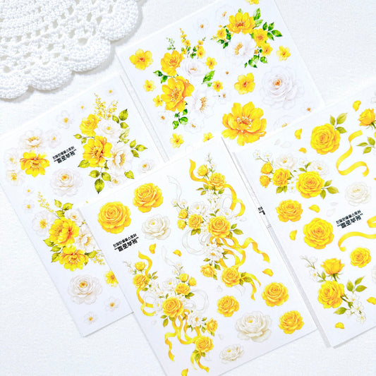 [Kind YumYum Store] Yellow flower sticker