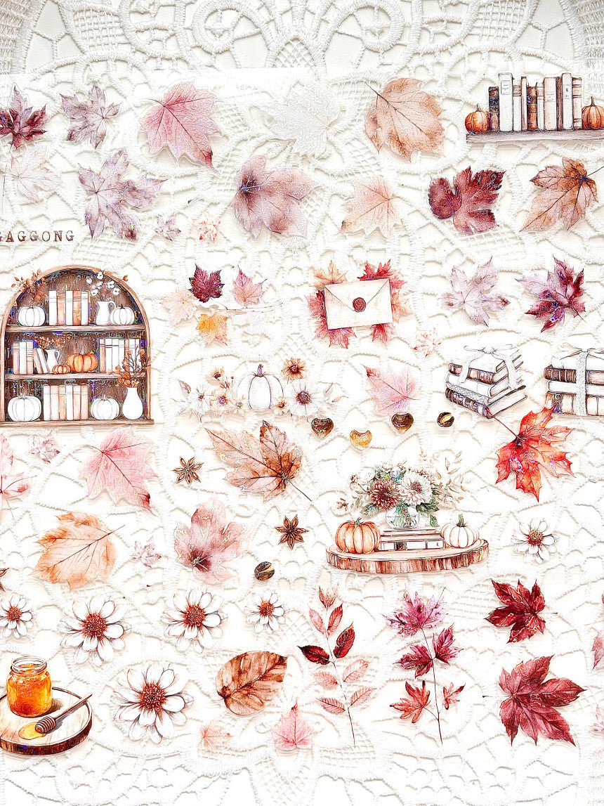 [GGAGGONG] Fall Leaves PET Kiss Cut