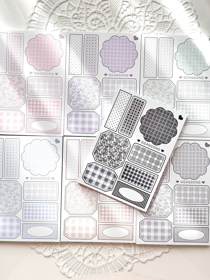 [GGAGGONG] Pattern Label Memo