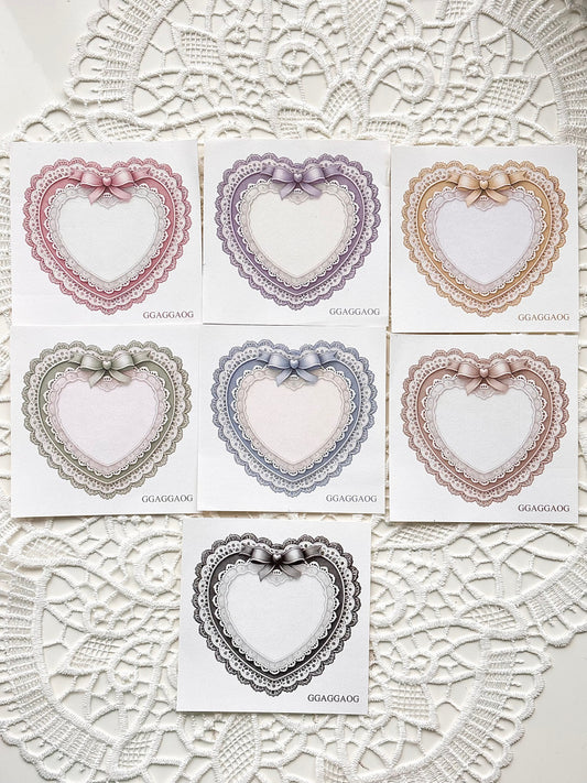 [GGAGGONG] Heart Lace Sticker