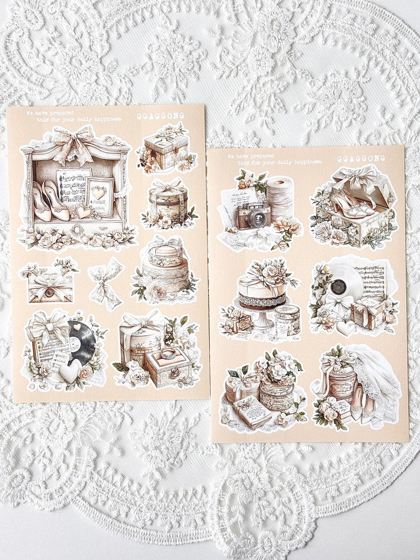 [GGAGGONG] Wedding Sticker