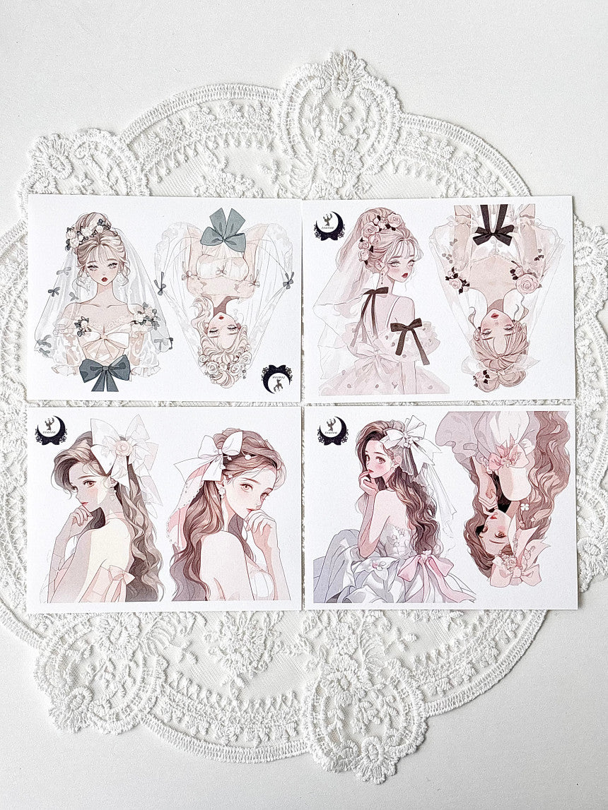 [GGAGGONG] A pure white bride Sticker