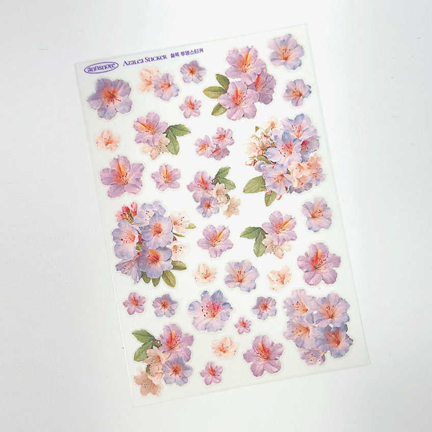 [Ann's NOTE]  2 Sheets transparent seal AZALEA
