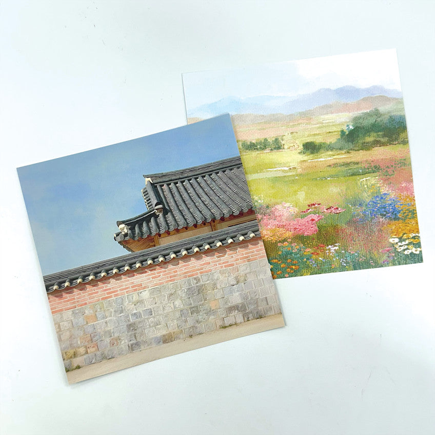 [Ann's NOTE] 4 Oriental Style  Double-sided Design Papers