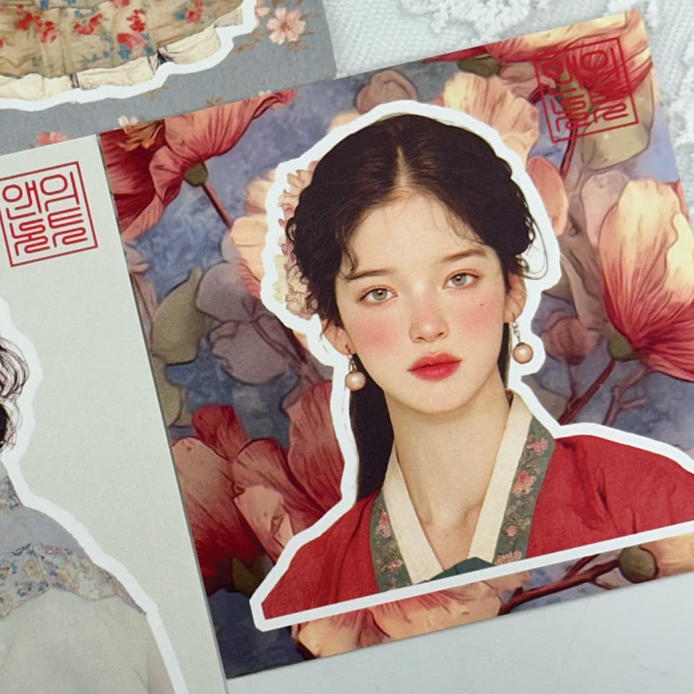 [Ann's NOTE]Hanbok Boys and Girls Paper 14 Sheets