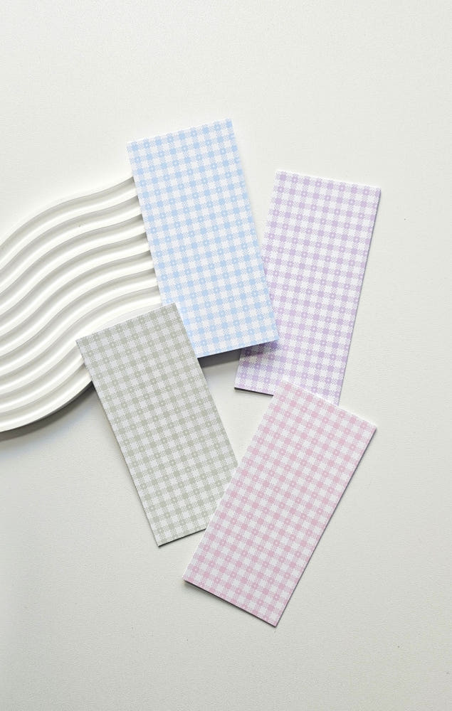 [BUMYUL] Pastel Check Garden Memo