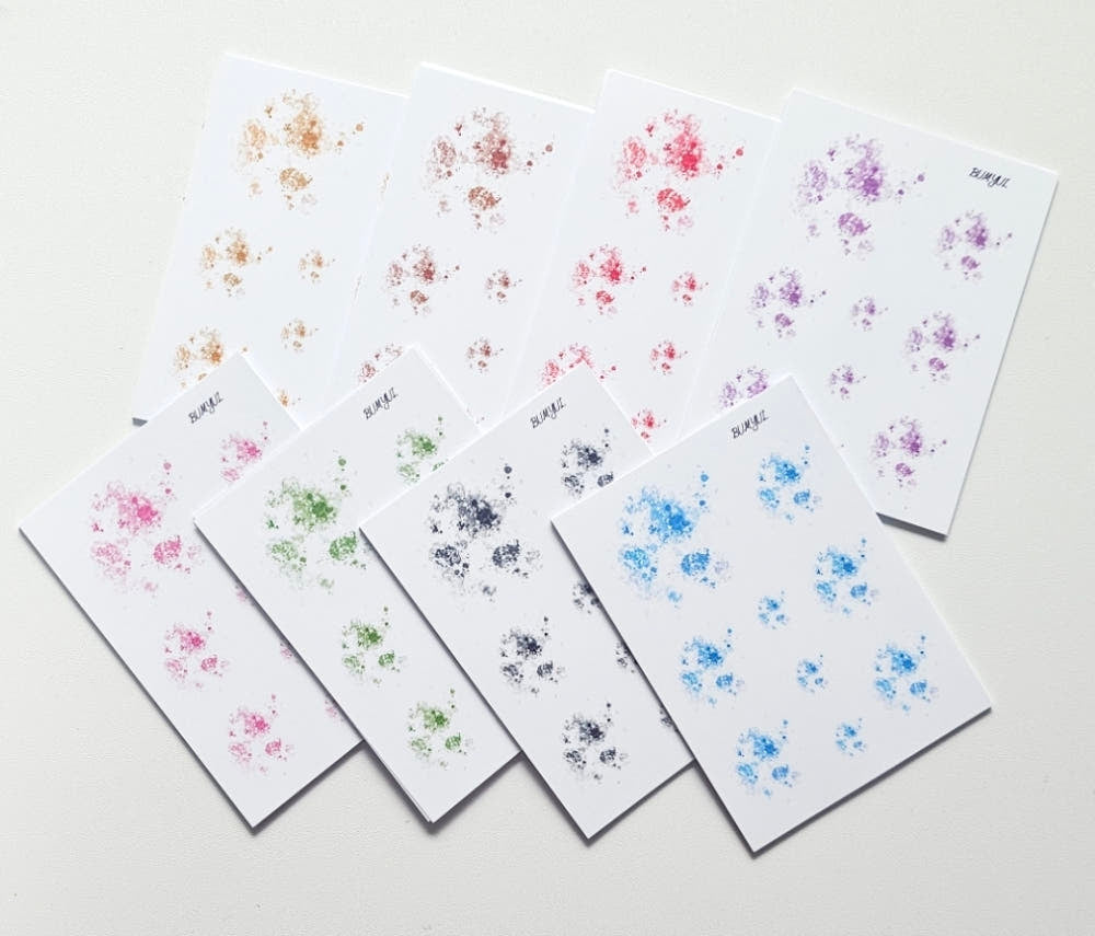 [BUMYUL] Traces of Flowers PET Sticker