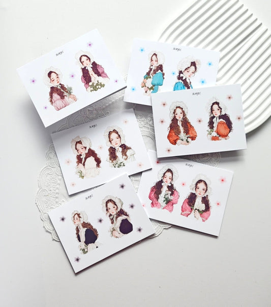 [BUMYUL] Spring Flower Shop Girl Sticker