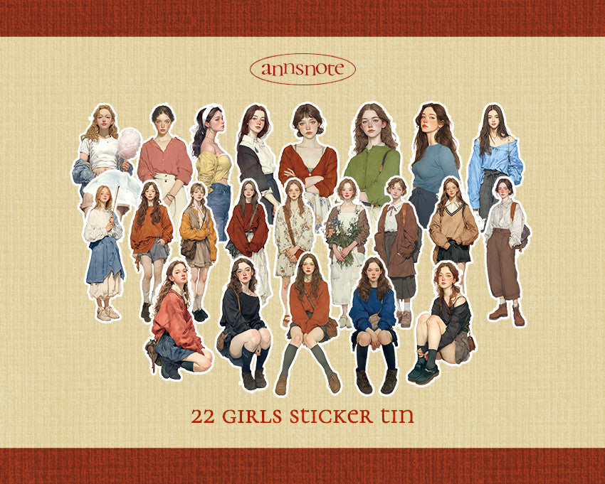 [Ann's NOTE] Stickers in Tin
