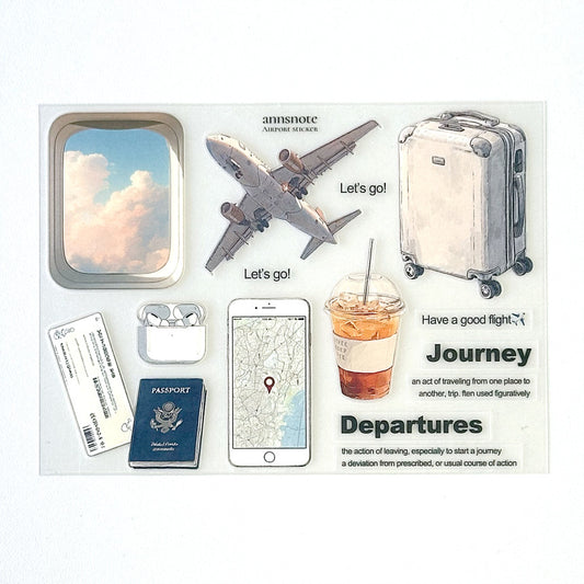 [Ann's NOTE] Airport Matt PET Sticker