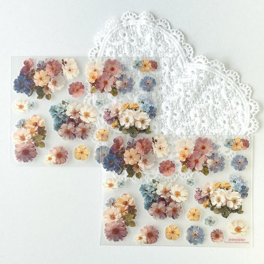 [Ann's NOTE] Lovely Flower PET Sticker