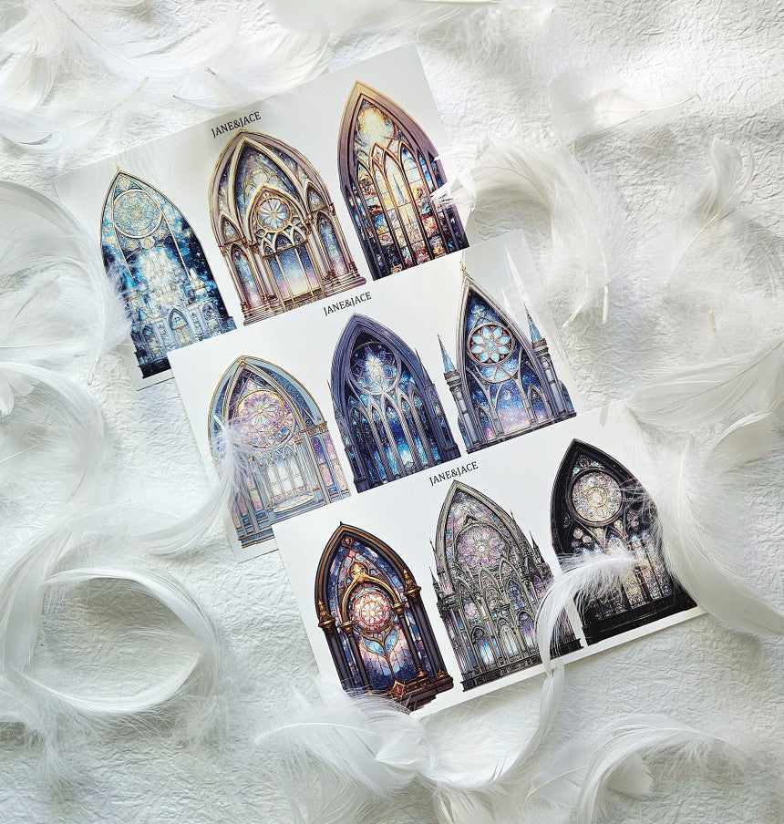[Jane&Jace] Stain glass Window Paper