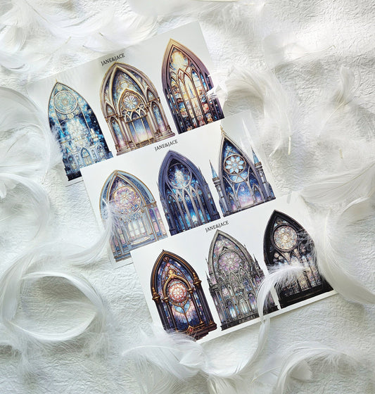 [Jane&Jace] Stain glass Window Paper