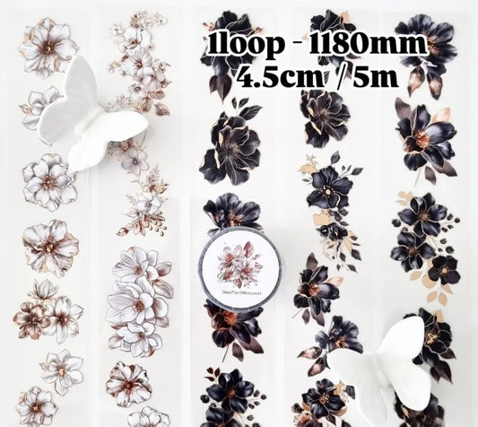 [Jane&Jace] Gold Flower Masking PET Tape