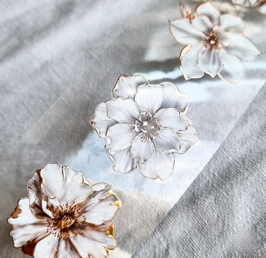 [Jane&Jace] Gold Flower Masking PET Tape