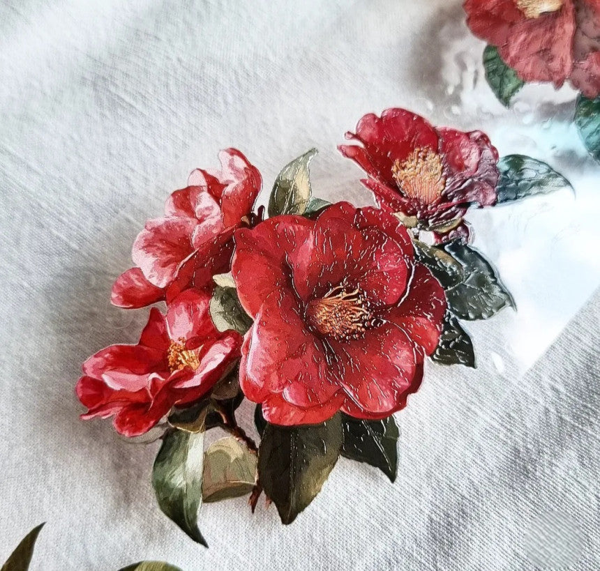 [Jane&Jace] Camellia Flower Masking PET Tape
