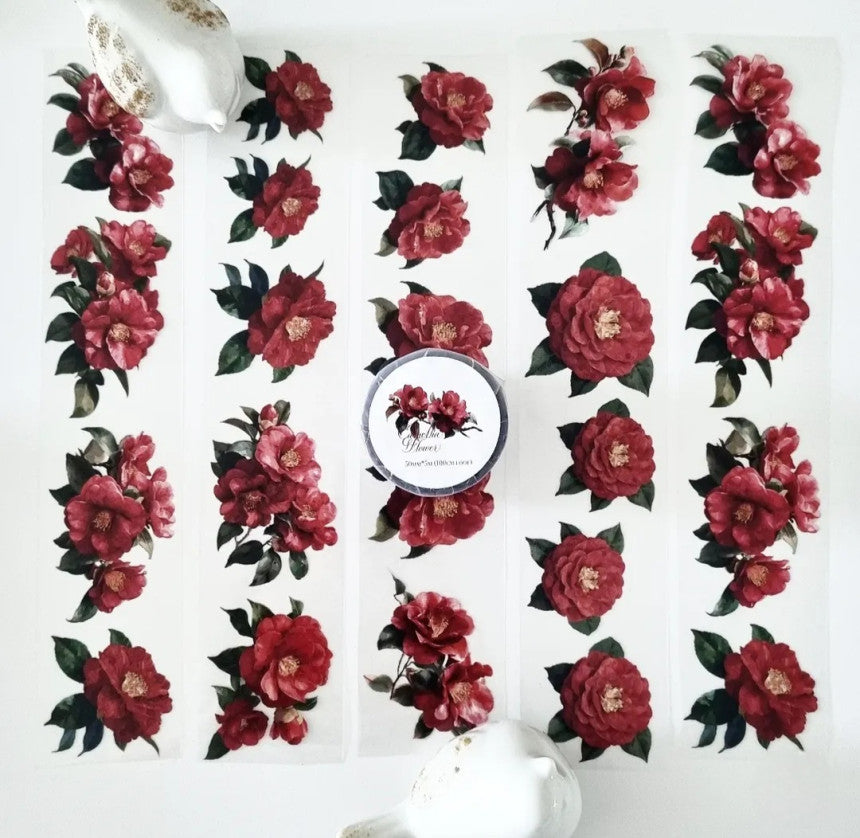 [Jane&Jace] Camellia Flower Masking PET Tape