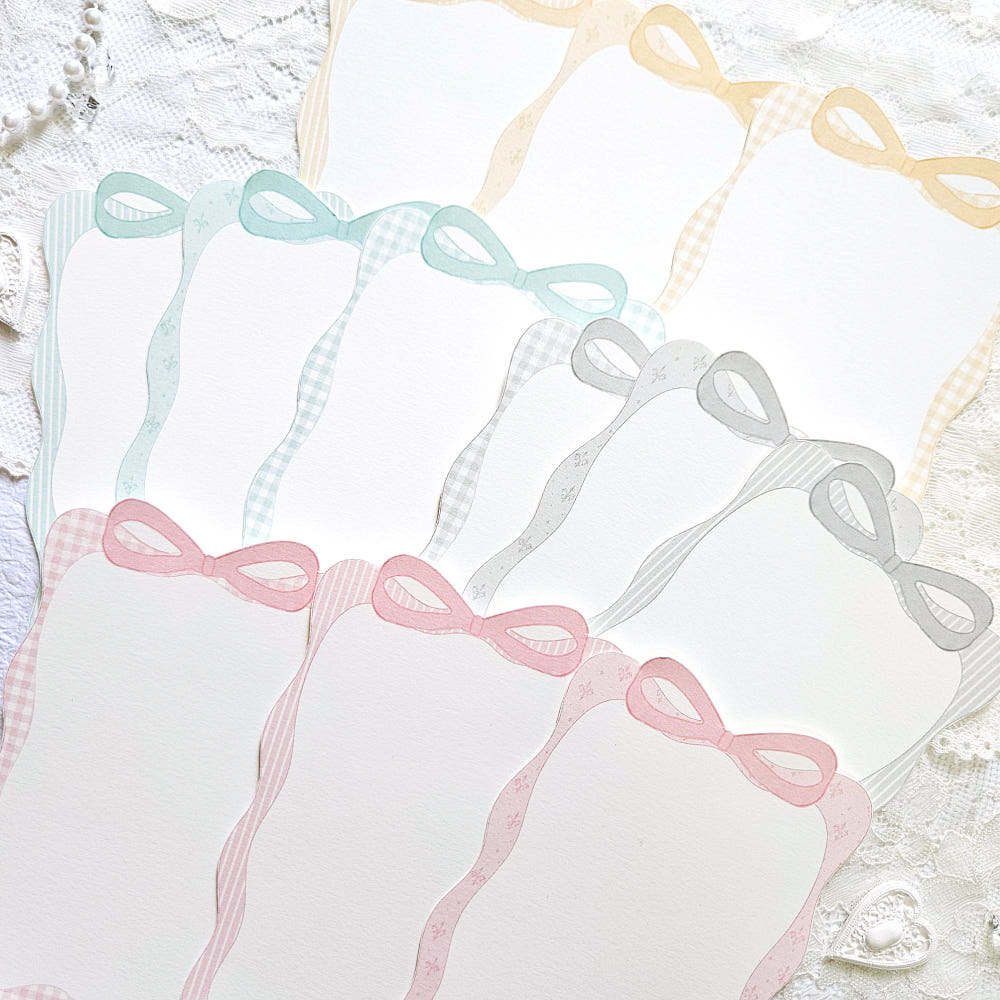 [Jane&Jace] Ribbon Cut Frame Note Paper