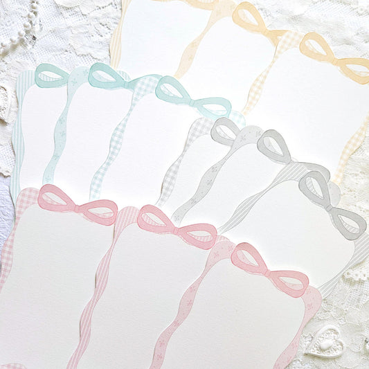 [Jane&Jace] Ribbon Cut Frame Note Paper