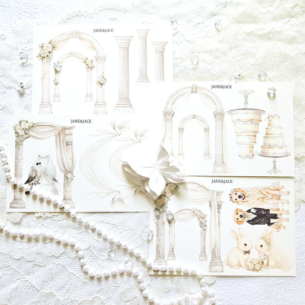 [Jane&Jace] Pure Wedding Arch Paper