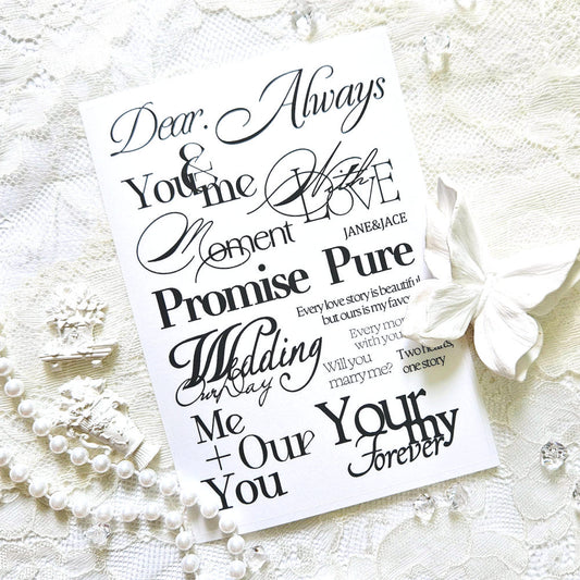 [Jane&Jace] Dear Love Lettering PET Sticker