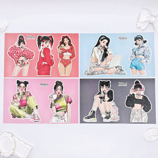 [DOA SHOP]  Y2K Lady Sticker