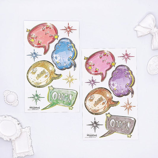 [DOA SHOP]  Y2K Balloon of word Sticker