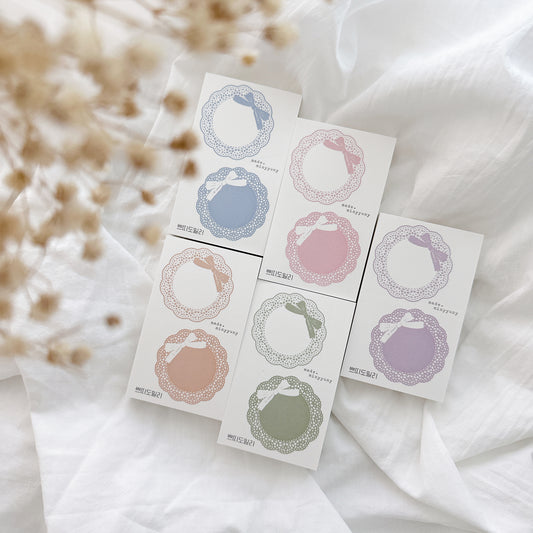 [MINYYUNY]  Pretty Doily Color Memo