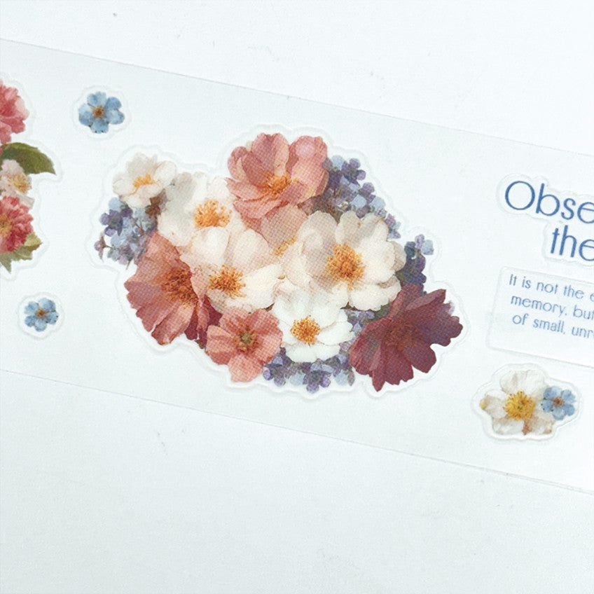 [Ann's NOTE]  Lovely Flower PET Masking Tape 5M