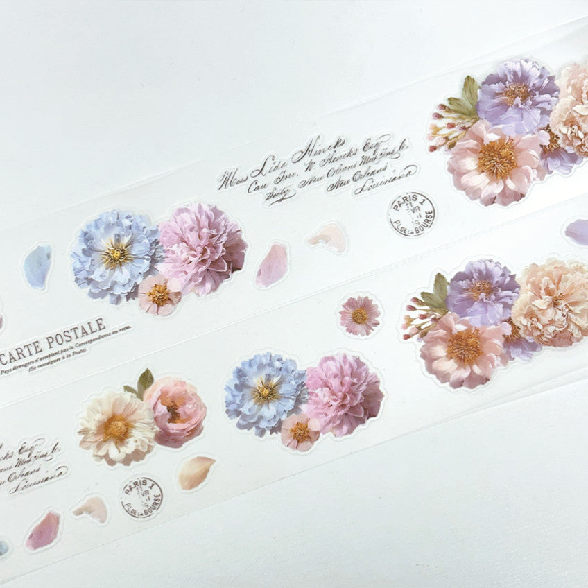 [Ann's NOTE]  Pale Flower PET Masking Tape 5M