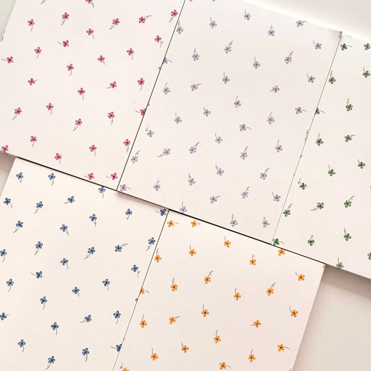 [GGAGGONG] Tiny Floral Memo Pad