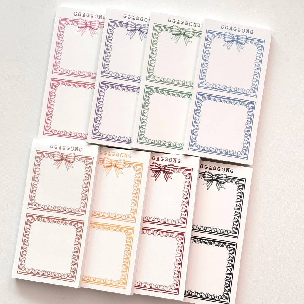 [GGAGGONG] Frill Square Memo