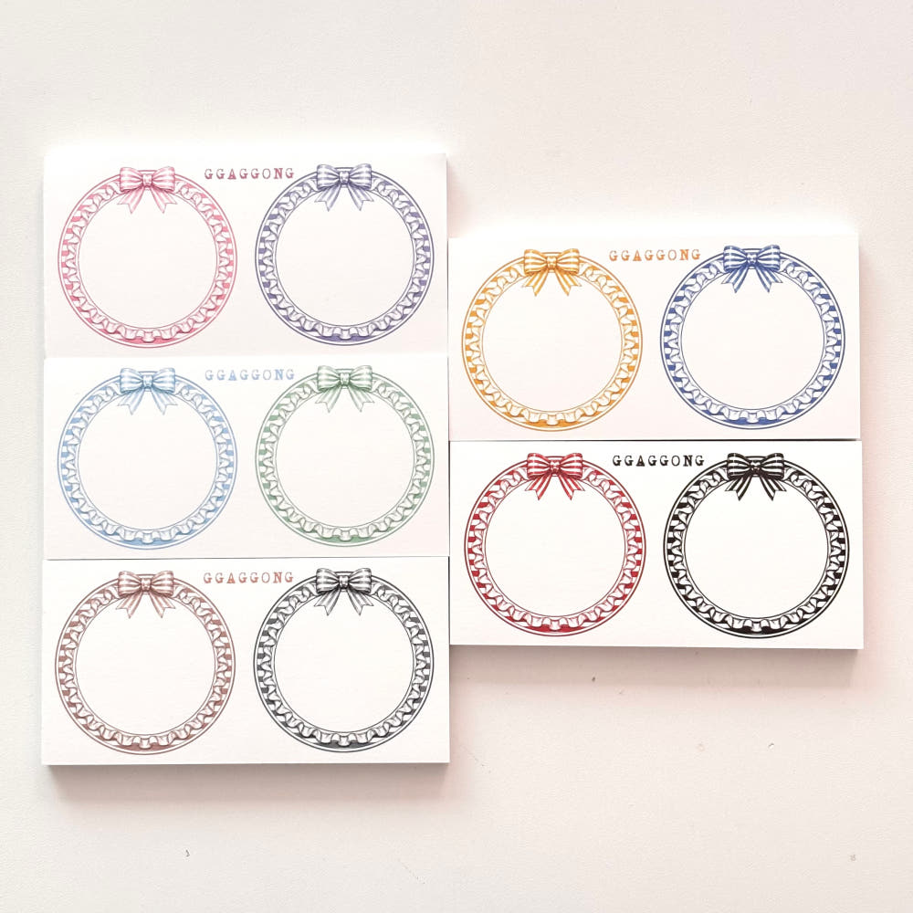 [GGAGGONG] Frill Circle Memo