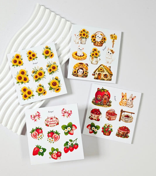 [BUMYUL] 53. Sunlit Farm sticker