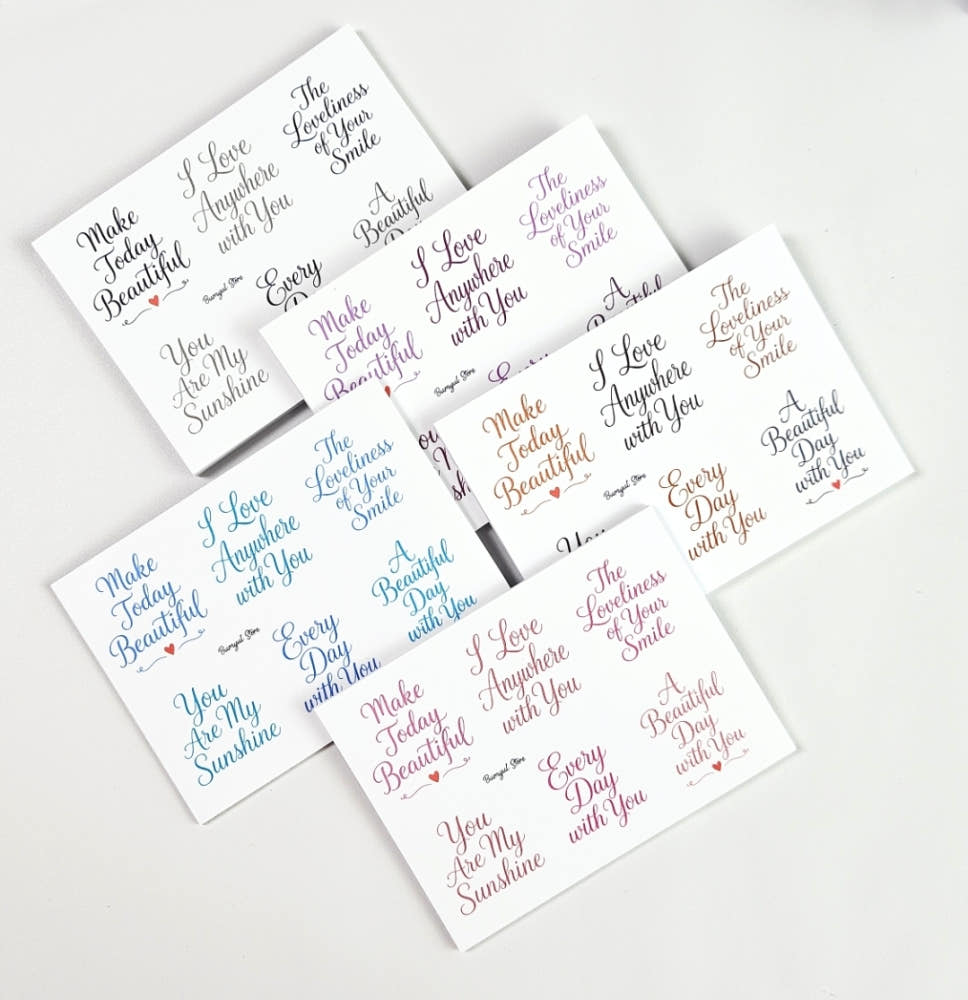 [BUMYUL] 2. Daily Mood Lettering sticker